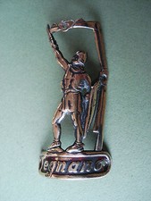 FREGIO STEMMA LEGNANO IN OTTONE BICICLETTA D'EPOCA ALBERTO DA GIUSSANO VINTAGE