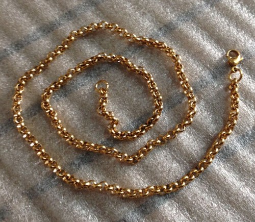 Collana catena rolo acciaio