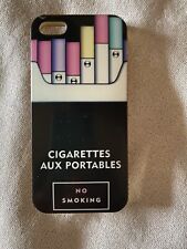 Cover custodia nera bumper iPhone 5 5S 5SE ultra resistente gomma no Smoking