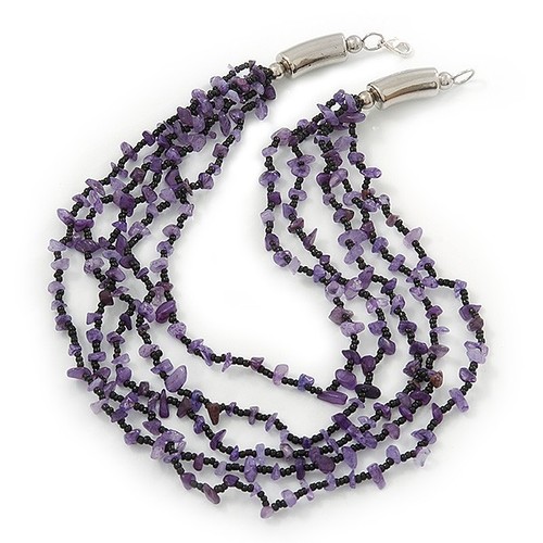Collana perle vetro - in,