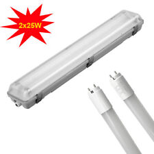 Plafoniera a tenuta stagna ip65 150cm 220v incluso di 2 tubi t8 25w opachi