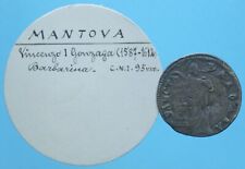MANTOVA VINCENZO I GONZAGA BARBARINA MISTURA COIN qBB CURRENCY NUMISMATICA 