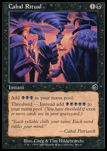 Mtg cabal ritual - mtg,
