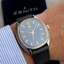 Zenith surf automatic Ellipse 2572 PC 01.1461.380, steel case 35mm Vintage Watch