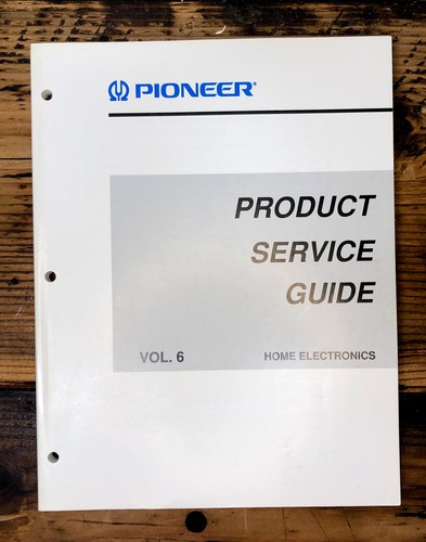 Pioneer prod service guide vol - prod,