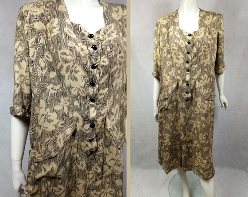 Abito camicia floreale - , vintage