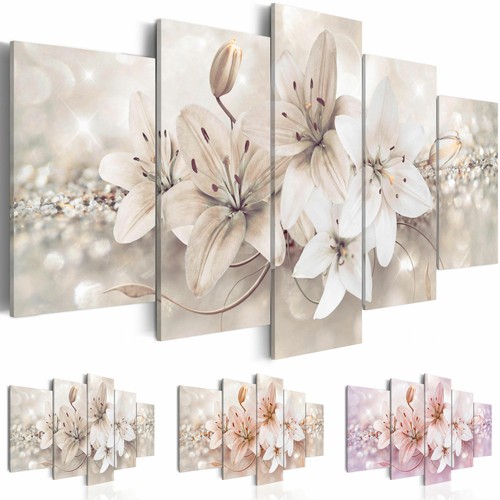 Gigli fiori quadro tela - su, tnt