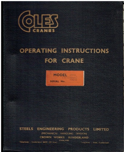 Coles s510 gru - coles,