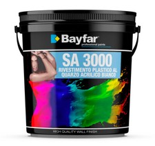 Pittura al quarzo per esterno bianca opaca Rivestimento plastico acrilico 1 4 LT