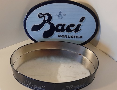 Scatola latta ovale baci - scatola,
