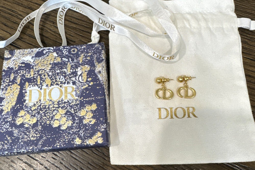 Orecchini dior firmati navy - cd,