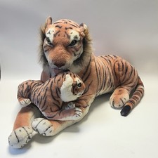 Peluche tigre 32" con cucciolo