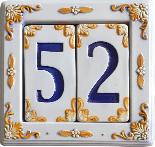 Numero civico ceramica da - numero,