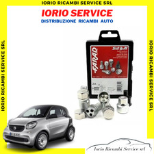 KIT 4 BULLONI FARAD ANTIFURTO AUTO per SMART FORTWO FORFOUR 453 CERCHI IN LEGA 