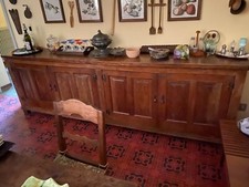  Mobile contenitore piatti e stoviglie, stile inglese, metà 900, legno massiccio