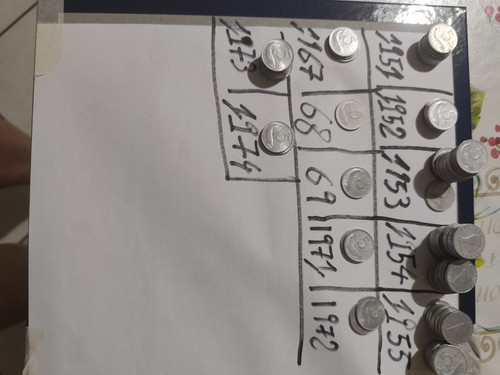Lotto monete lire - lire, delfino