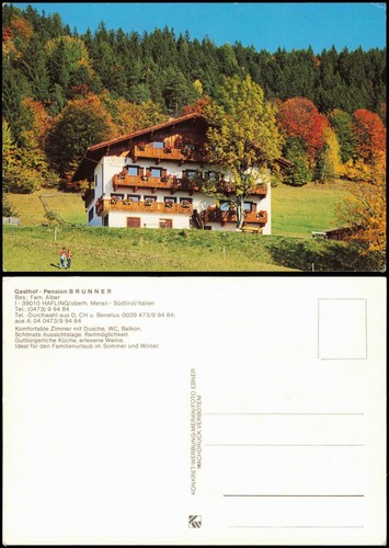 Cartolina avelengo gasthof - cartolina,
