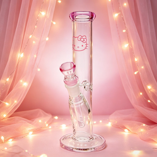 Bong vetro pink kitty - in,