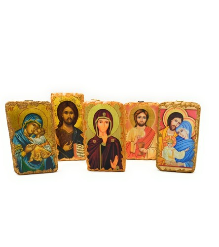 Icona sacra legno - icona, in