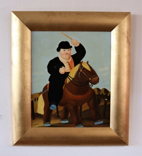 Dipinto copia uomo cavallo - dipinto, a