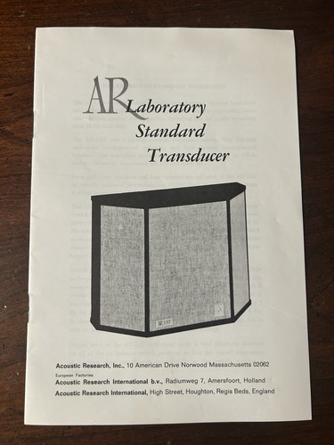 Acoustic research - ar,