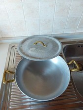 Pentola Agnelli 28 Cm Altezza 7cm  In Alluminio Con Coperchio. Come Nuova