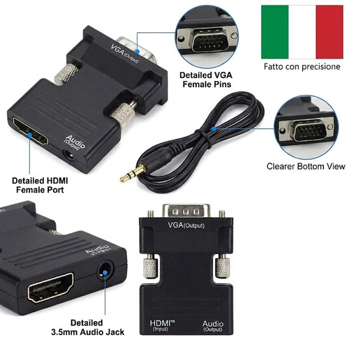 Adattatore convertitore hdmi - convertitore, a