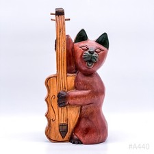 Vintage Holzfigur„ Gatto Con