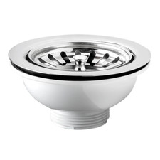 Piletta di Scarico per Lavello Tipo Basket Senza Troppo pieno 1"1/2 foro Ø90mm