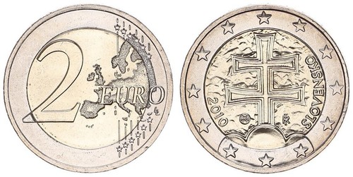 Slovacchia euro moneta di - 2,