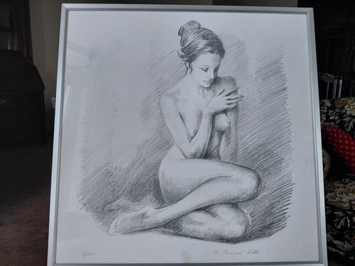 Litografia originale marcello - litografia,