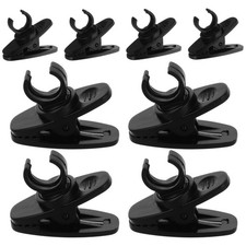  10 Pcs Porta Microfono Clip Per Al Colletto Supporto Cavo Metallico