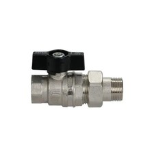 Valvola acqua a sfera con bocchettone dritta o a squadra