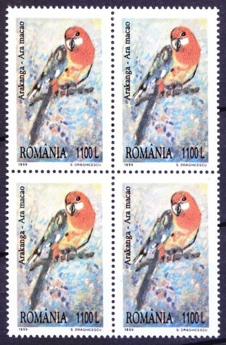 Romania 1999 mnh nero rosella - nero,,