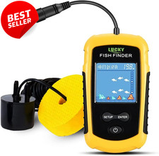 Kayak Fish Finder Sonar Portatile Profondità LCD Barca Trasduttore Castabile FFC1108 US