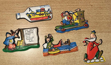 Lotto di 5 figurine pubblicitarie formaggino Mio della Plasteco Braccio di Ferro