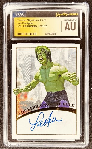 Lou ferrigno autografo firmato - lou,