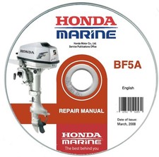 Honda Marine BF5A - BF5O  fuoribordo  manuale officina