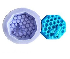 Stampo in silicone a forma di alveare ape sapone resina gesso diy fai K.21162