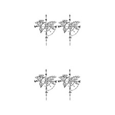  Set of 2 Decalcomanie Murali