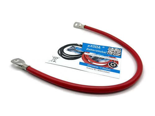 Cavo batteria 50cm con - batteria, mm²