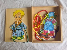 GIOCO IN LEGNO CON LACCI BAMBINO