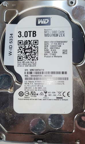 Western digital 3tb black - western,