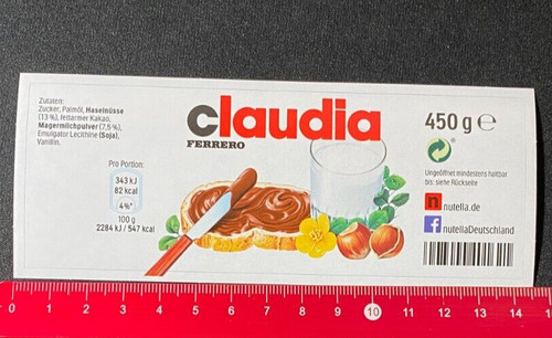 adesivi nutella