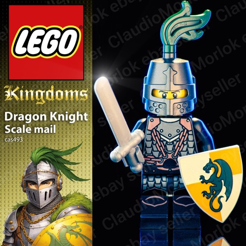 Lego dragon knight - knight, scale