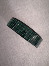 Braccialetto rigido Swarosky verde da donna