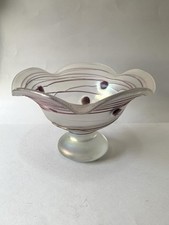 Vaso In Vetro Viola Iridescente Primi ‘900