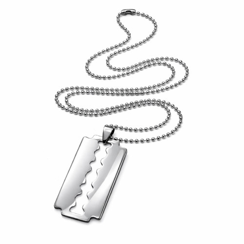 Collana ciondolo lama rasoio - collana,
