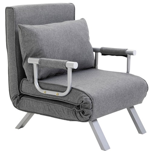 Homcom poltrona letto - homcom, singolo