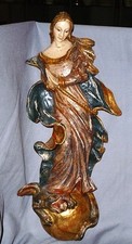 Statua Sacra Madonna, Legno